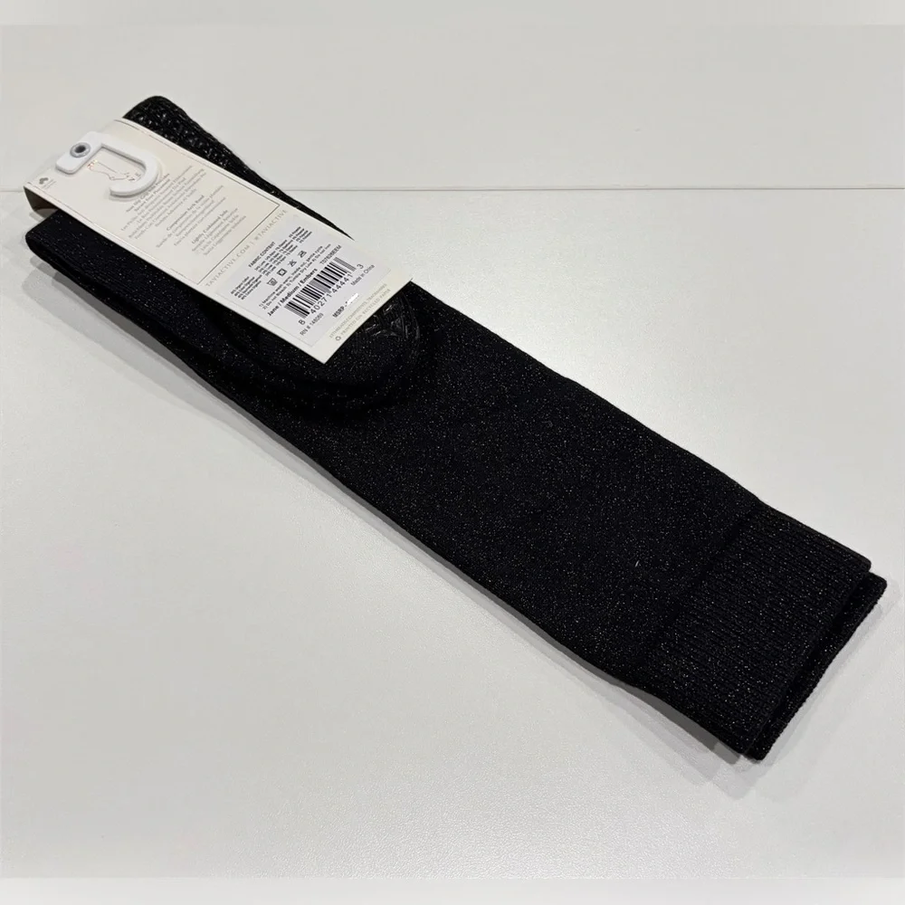 Tavi Jane Grip Socks Medium Embers Black NWT Knee High Length Pilates Studio